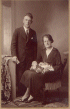 Trouwfoto van Arie Willem Grandia, 1910-1958, en Anna Maria Catharina Sebella Keevel, 1907-1973